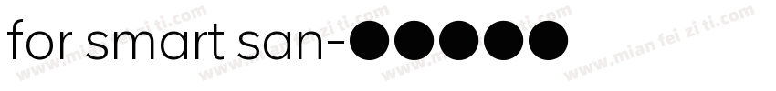 for smart san字体转换